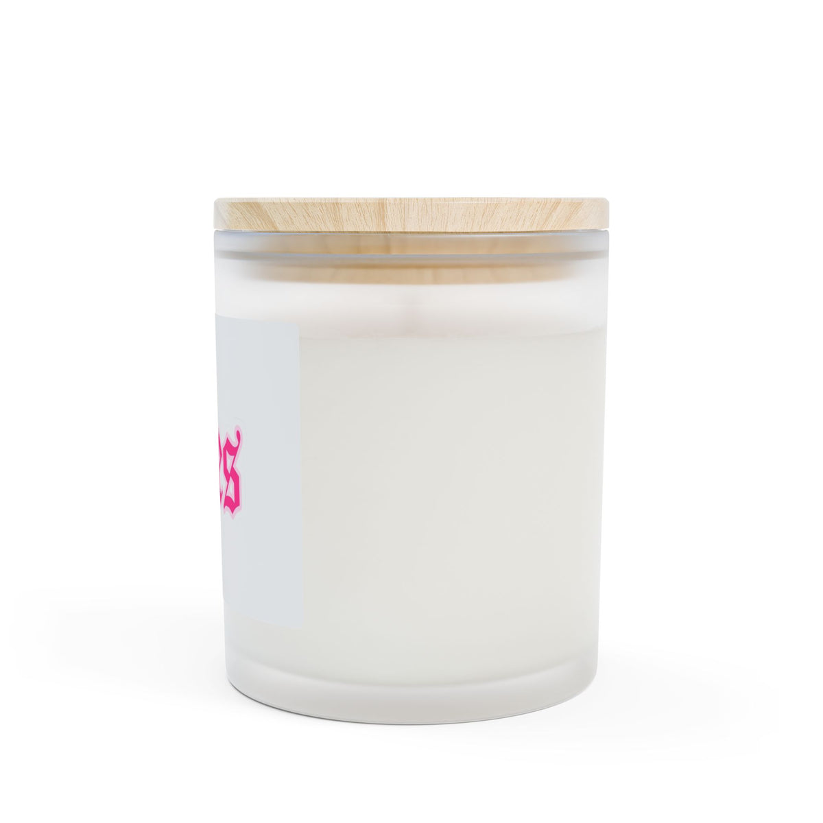 Aries Frosted Glass Candle — 11oz Zodiac Soy Candle with Pink Gothic Label