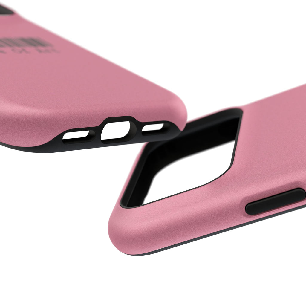 Made of Art Pink Impact-Resistant Phone Case — Barcode Graphic Protective Cover