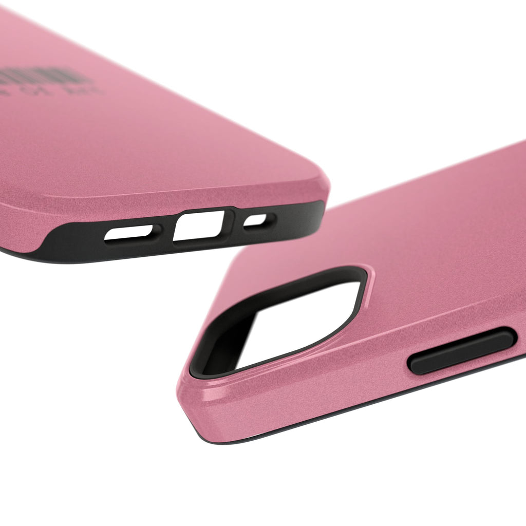 Made of Art Pink Impact-Resistant Phone Case — Barcode Graphic Protective Cover