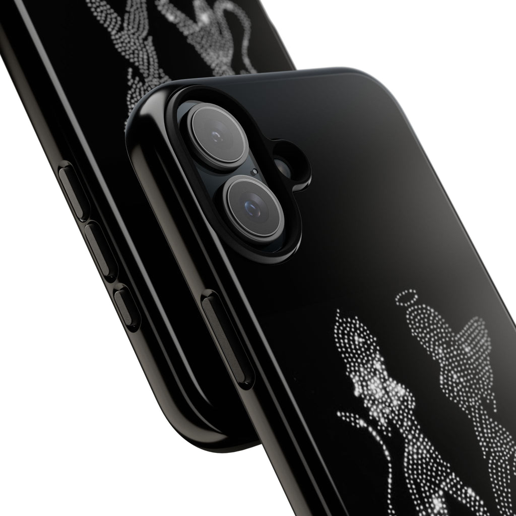 Rhinestone Angel & Devil Phone Case — Bling Protective iPhone Cover