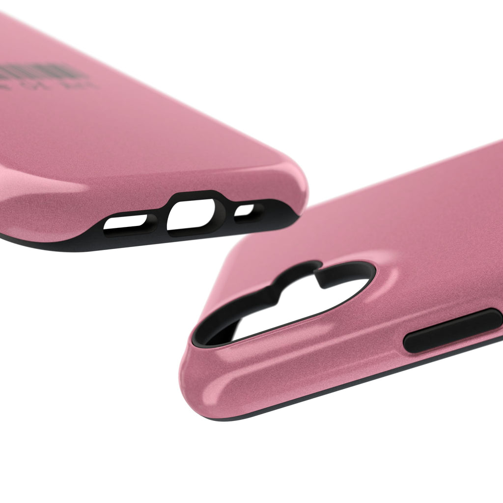 Made of Art Pink Impact-Resistant Phone Case — Barcode Graphic Protective Cover