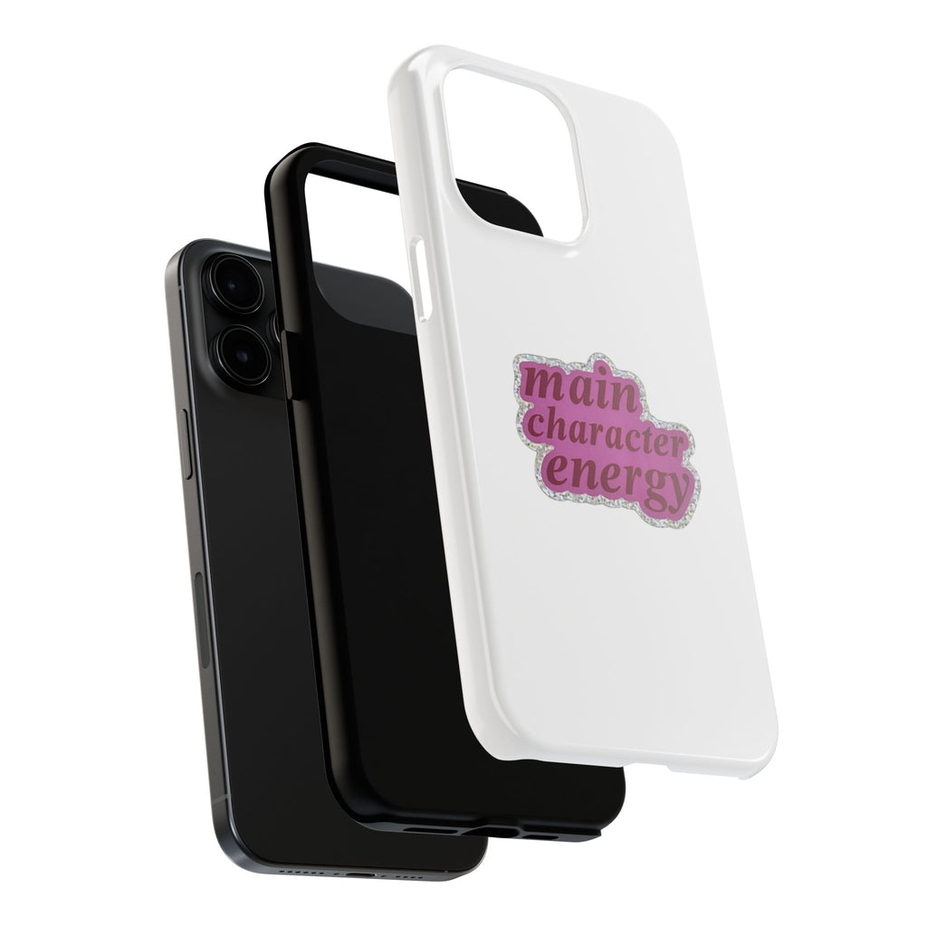 Main Character Energy Tough Phone Case — Pink Retro Graphic