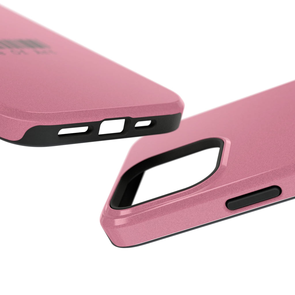 Made of Art Pink Impact-Resistant Phone Case — Barcode Graphic Protective Cover