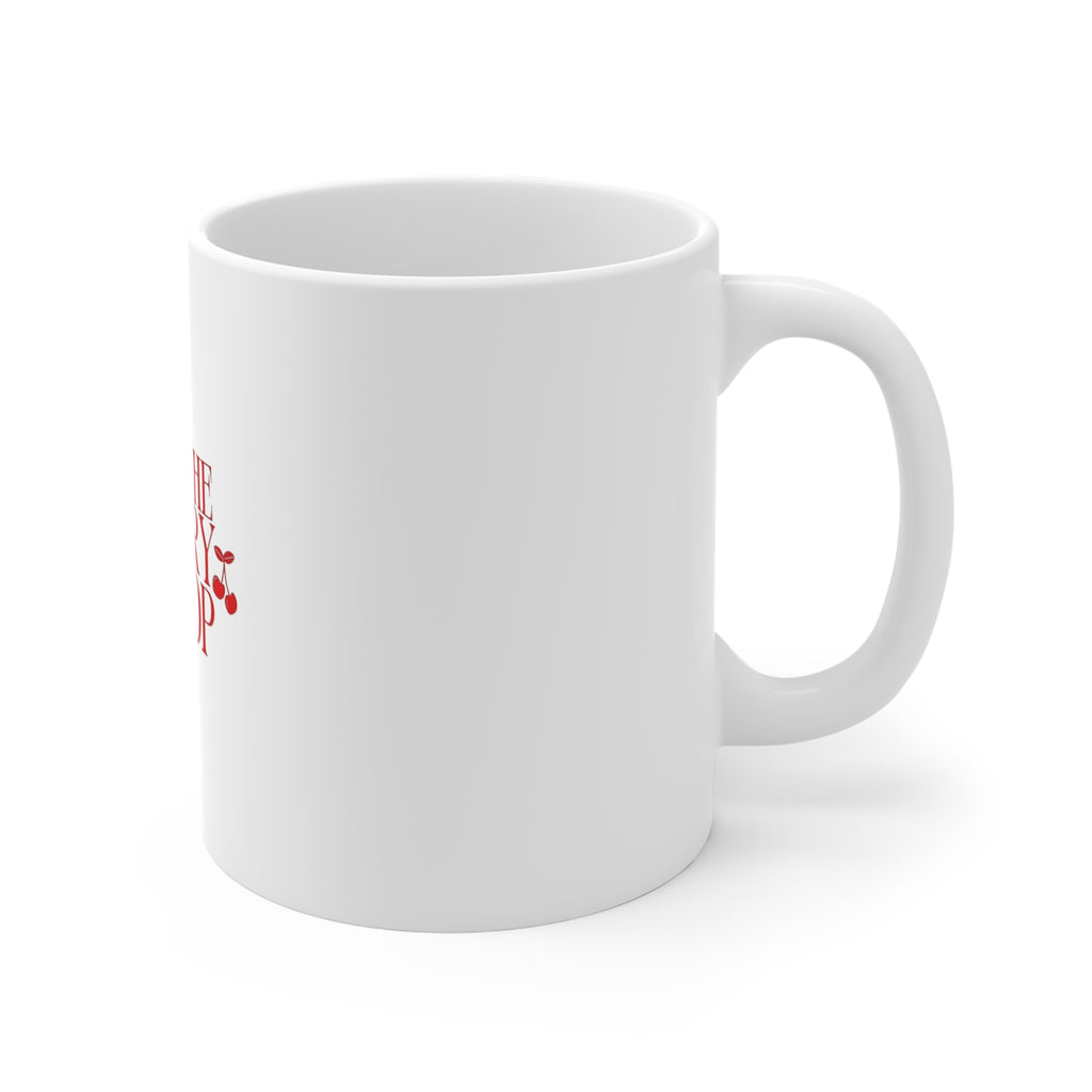 She's the Cherry on Top Mug — 11oz Red Typography Gift