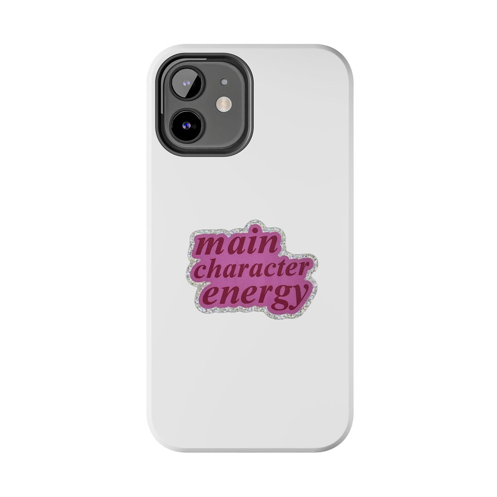 Main Character Energy Tough Phone Case — Pink Retro Graphic