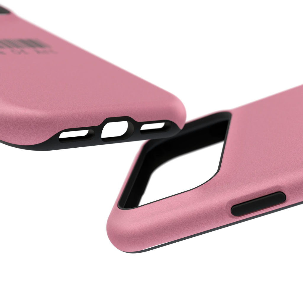 Made of Art Pink Impact-Resistant Phone Case — Barcode Graphic Protective Cover