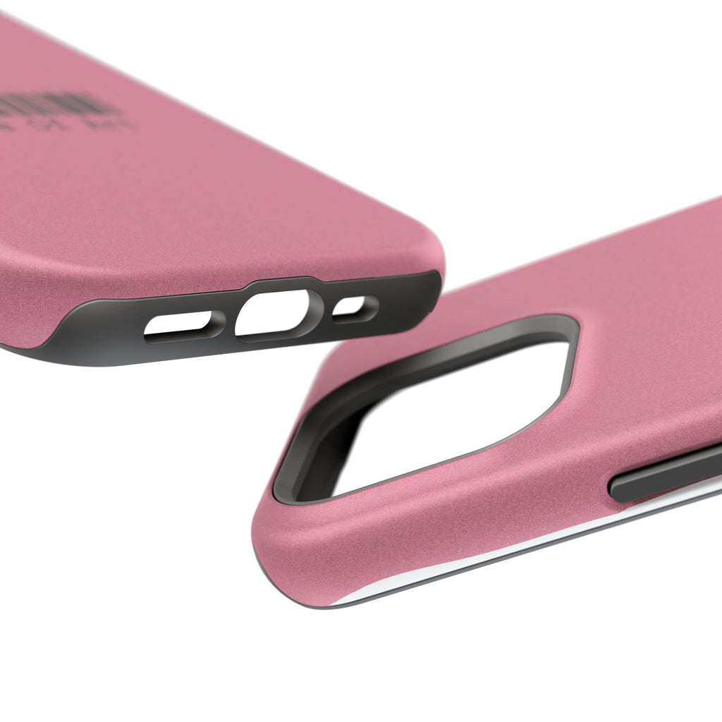 Made of Art Pink Impact-Resistant Phone Case — Barcode Graphic Protective Cover