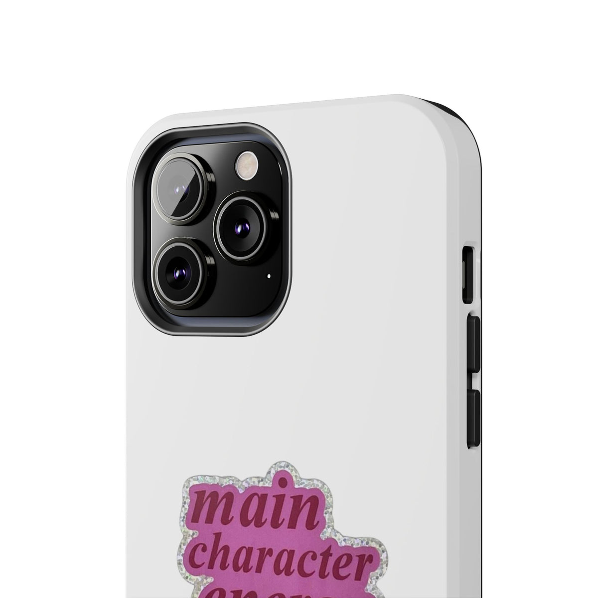 Main Character Energy Tough Phone Case — Pink Retro Graphic