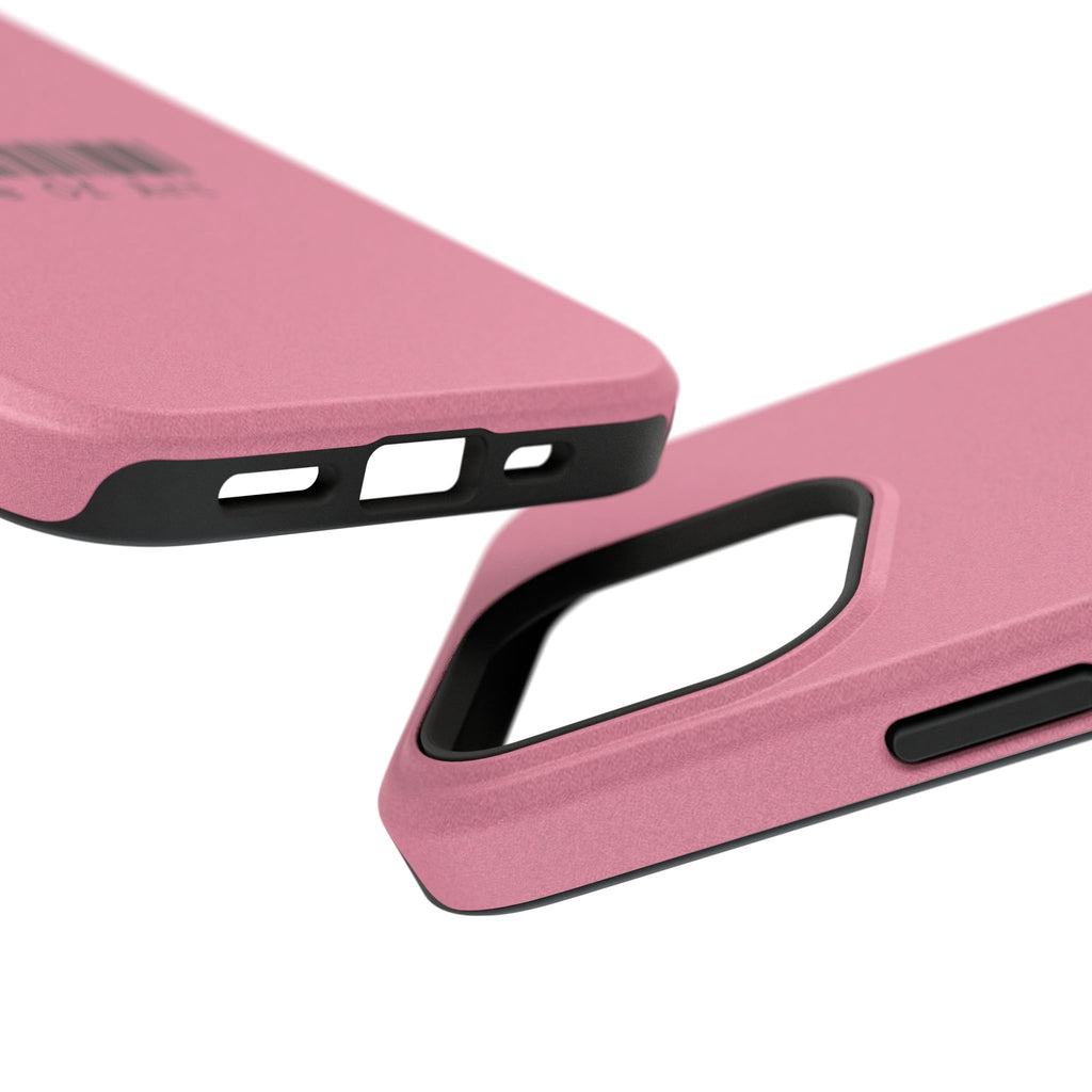 Made of Art Pink Impact-Resistant Phone Case — Barcode Graphic Protective Cover