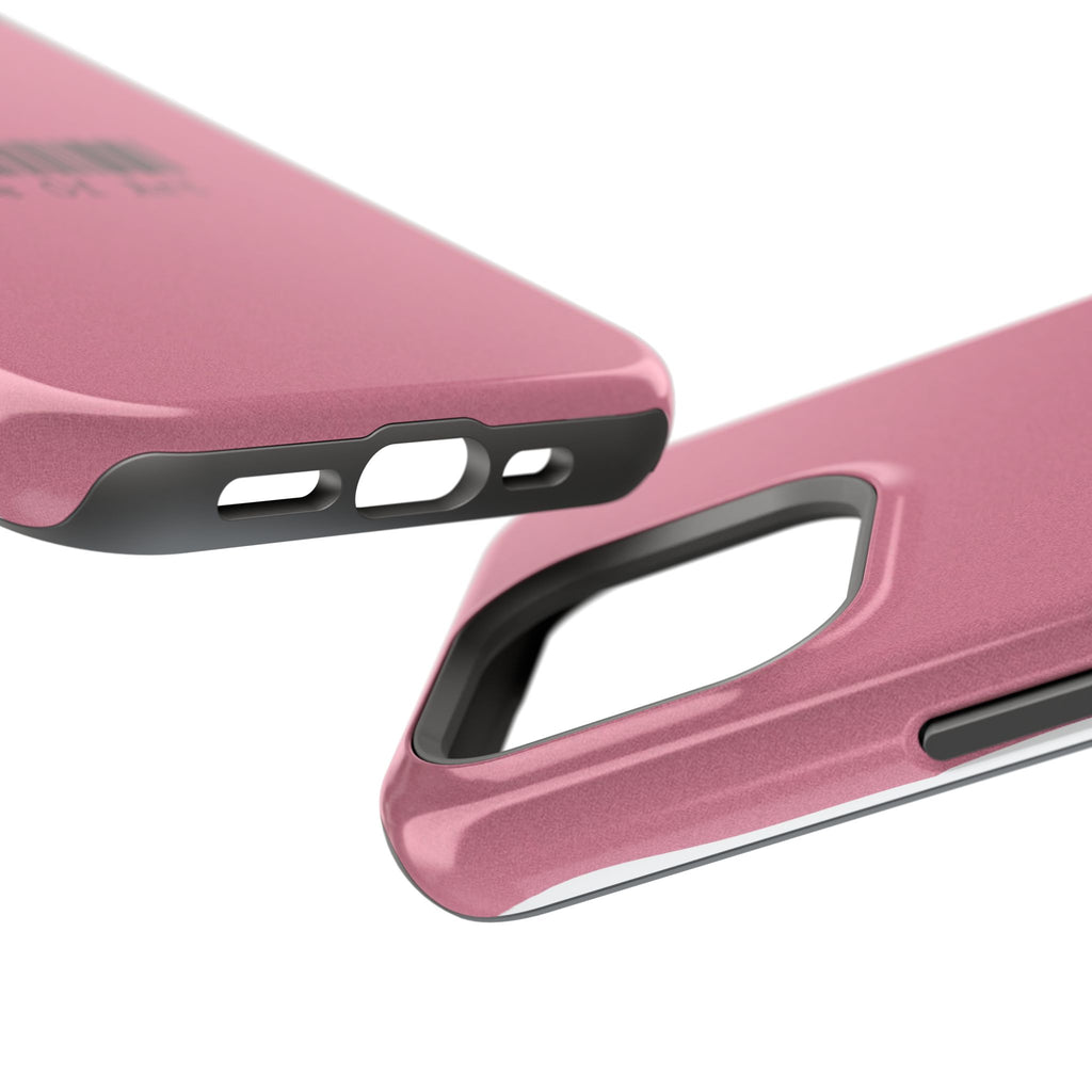 Made of Art Pink Impact-Resistant Phone Case — Barcode Graphic Protective Cover