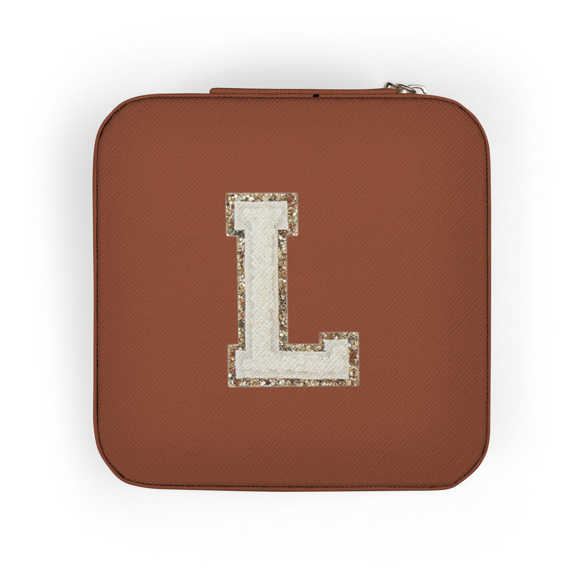 Personalized Monogram Jewelry Travel Case – Compact Pink Organizer for Rings, Earrings & Necklaces