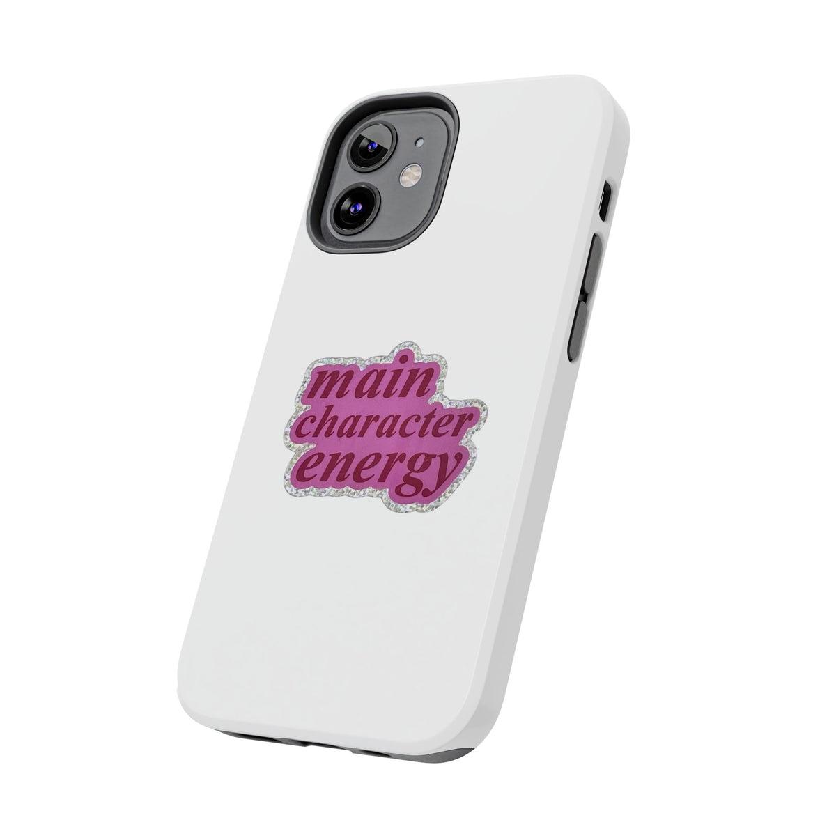 Main Character Energy Tough Phone Case — Pink Retro Graphic