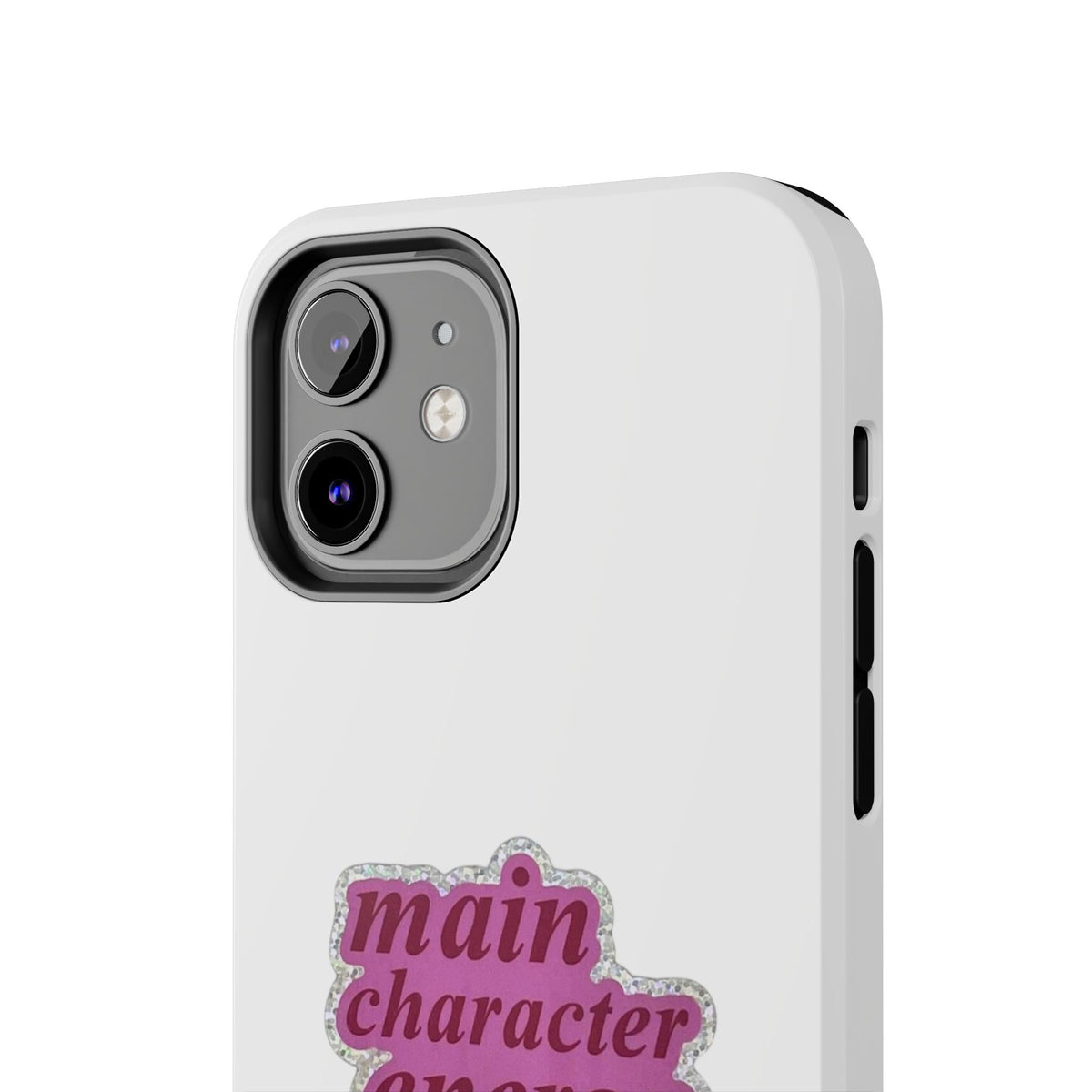 Main Character Energy Tough Phone Case — Pink Retro Graphic