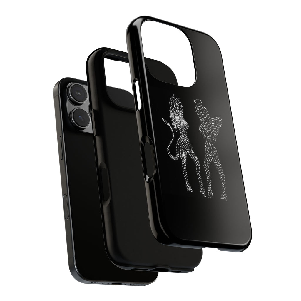 Rhinestone Angel & Devil Phone Case — Bling Protective iPhone Cover