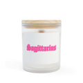 Sagittarius Frosted Glass Candle — 11oz Zodiac Soy Candle