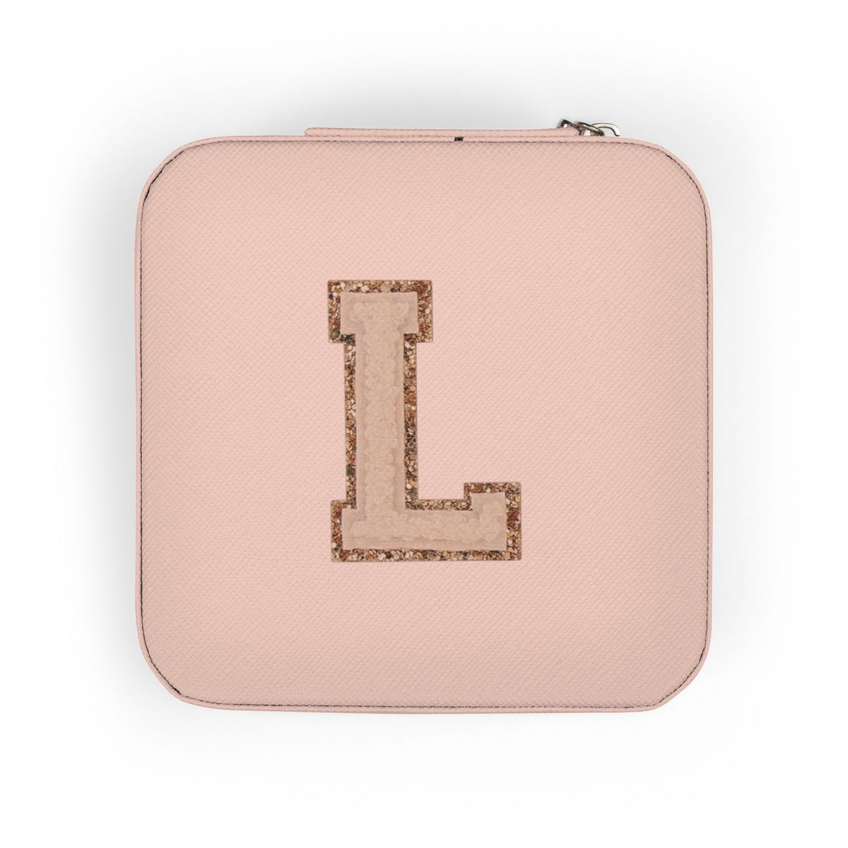 Personalized Monogram Jewelry Travel Case – Compact Pink Organizer for Rings, Earrings & Necklaces