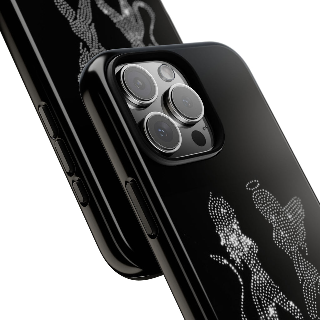 Rhinestone Angel & Devil Phone Case — Bling Protective iPhone Cover