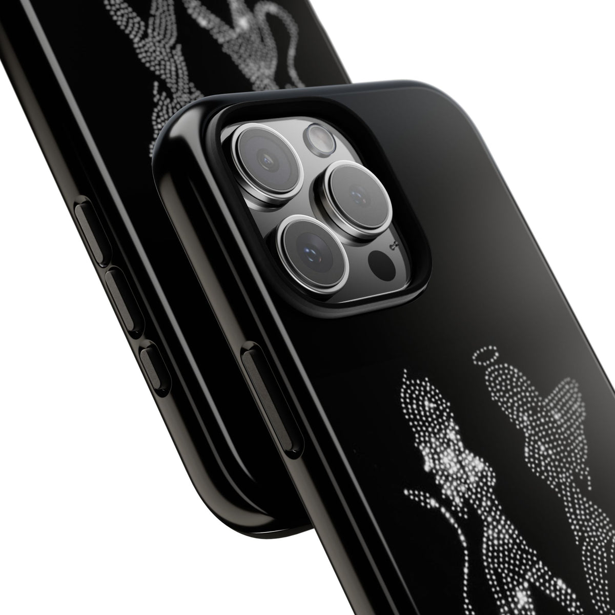Rhinestone Angel & Devil Phone Case — Bling Protective iPhone Cover
