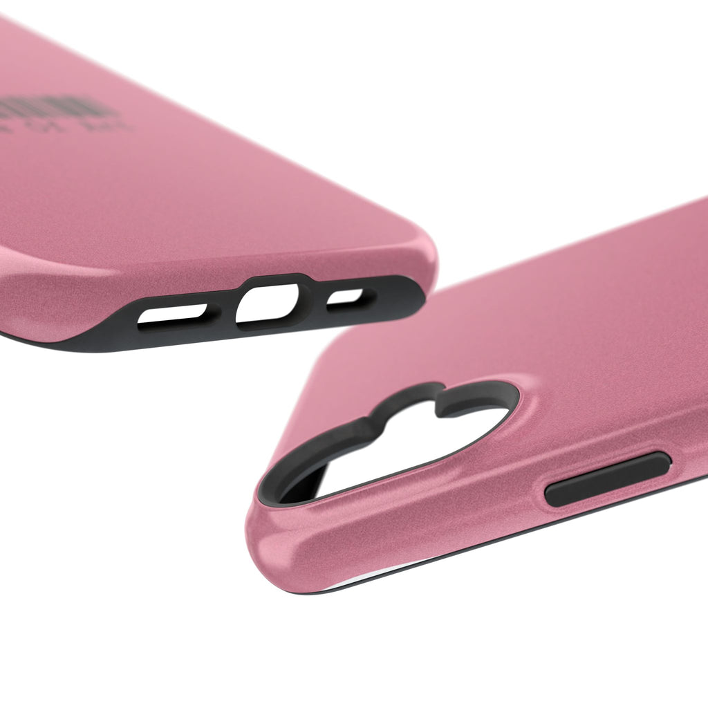 Made of Art Pink Impact-Resistant Phone Case — Barcode Graphic Protective Cover