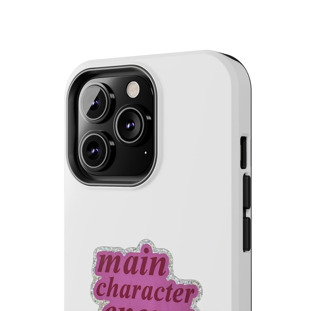 Main Character Energy Tough Phone Case — Pink Retro Graphic