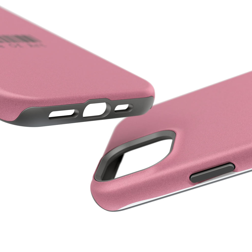 Made of Art Pink Impact-Resistant Phone Case — Barcode Graphic Protective Cover