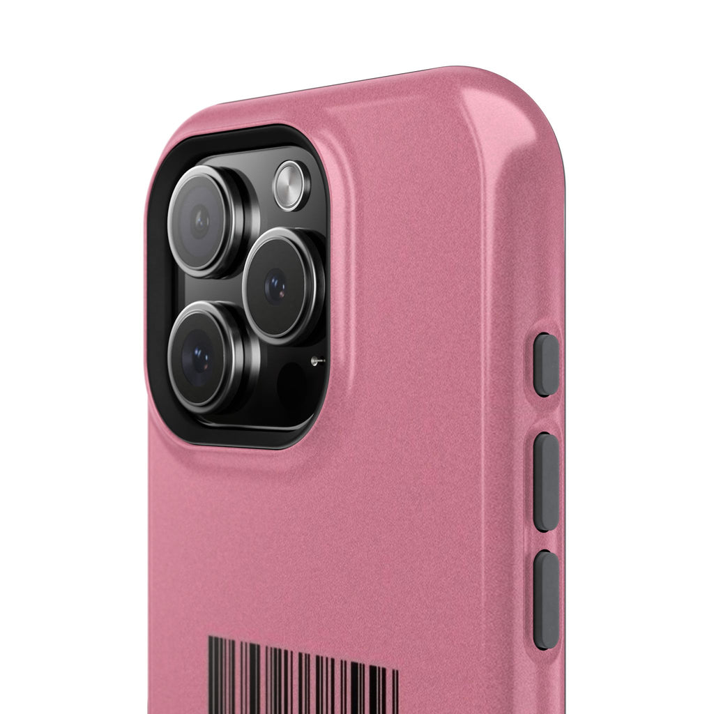 Made of Art Pink Impact-Resistant Phone Case — Barcode Graphic Protective Cover
