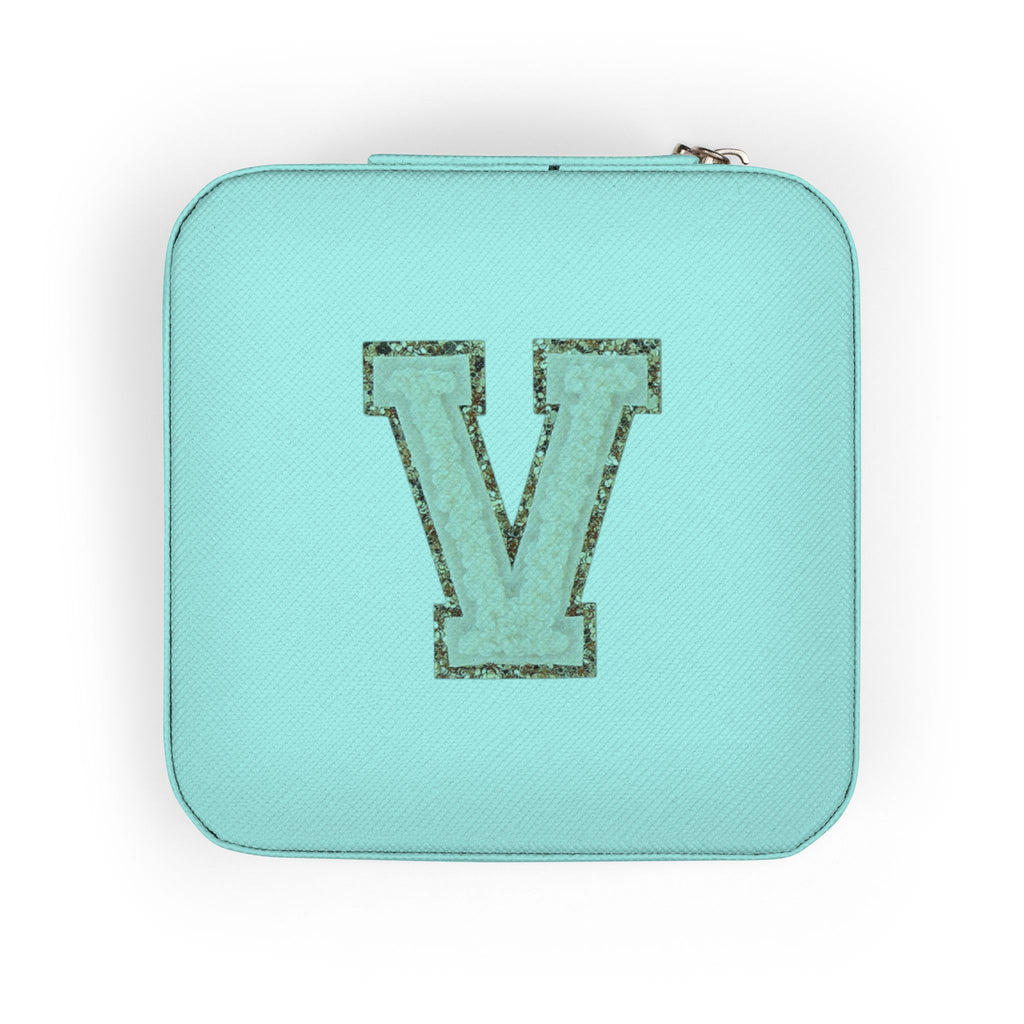 Monogram V Pink Travel Jewelry Case — Compact Organizer for Rings, Earrings & Necklaces