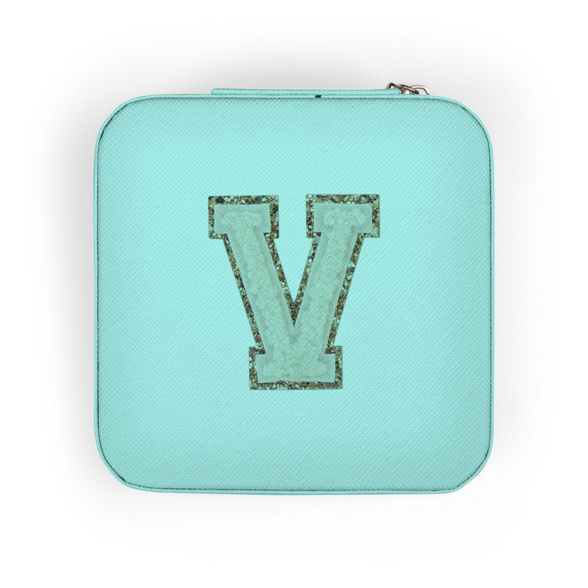 Monogram V Pink Travel Jewelry Case — Compact Organizer for Rings, Earrings & Necklaces