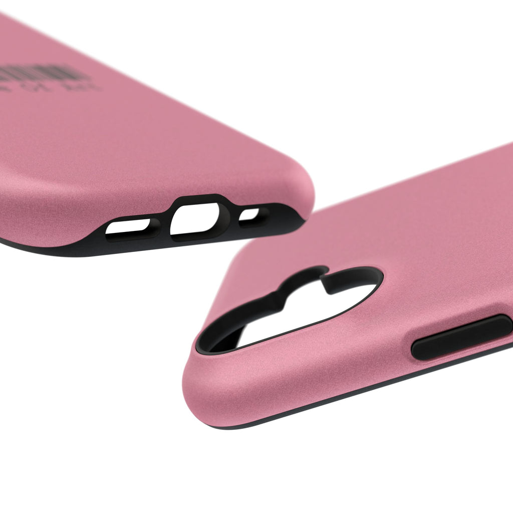 Made of Art Pink Impact-Resistant Phone Case — Barcode Graphic Protective Cover
