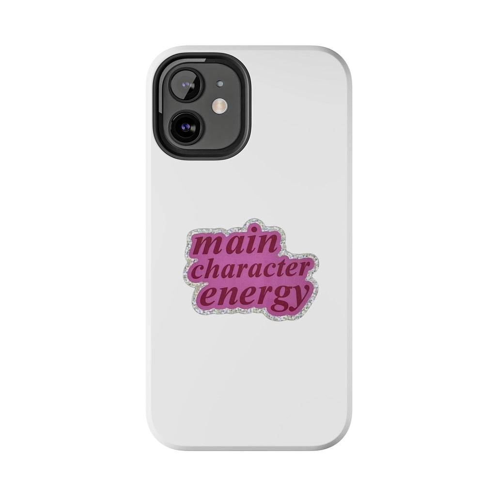 Main Character Energy Tough Phone Case — Pink Retro Graphic