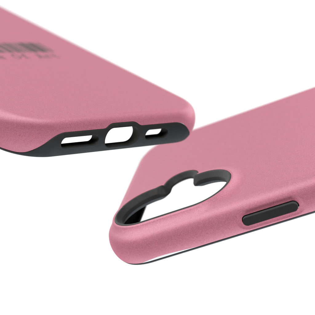 Made of Art Pink Impact-Resistant Phone Case — Barcode Graphic Protective Cover