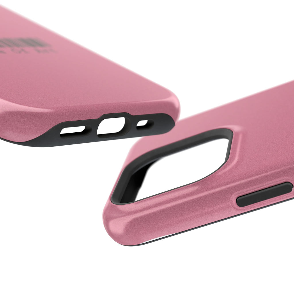 Made of Art Pink Impact-Resistant Phone Case — Barcode Graphic Protective Cover