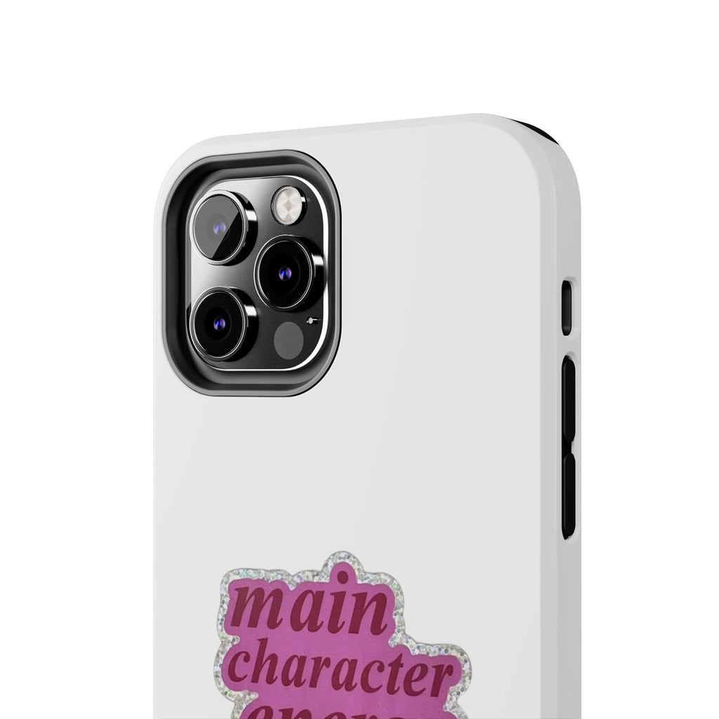 Main Character Energy Tough Phone Case — Pink Retro Graphic