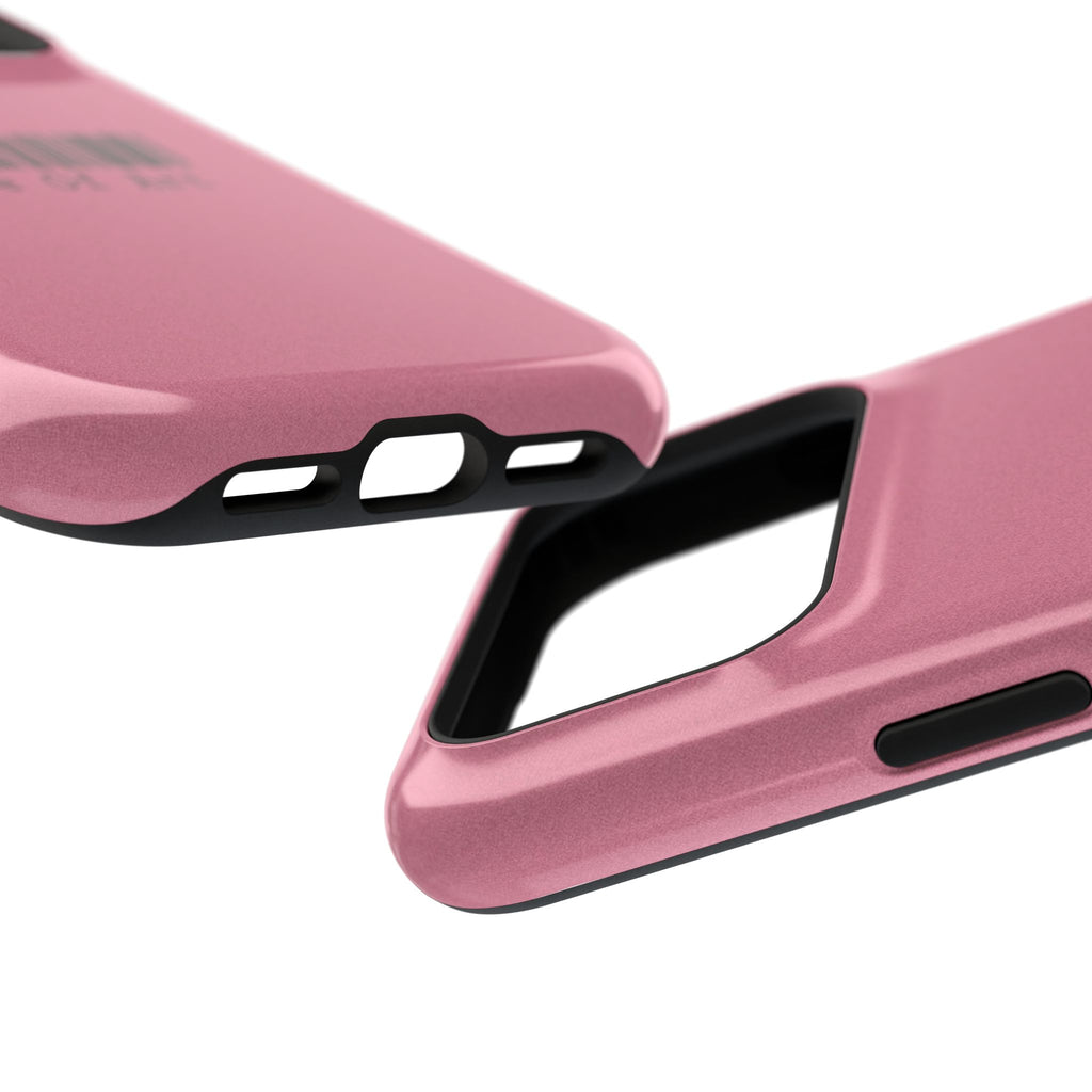 Made of Art Pink Impact-Resistant Phone Case — Barcode Graphic Protective Cover