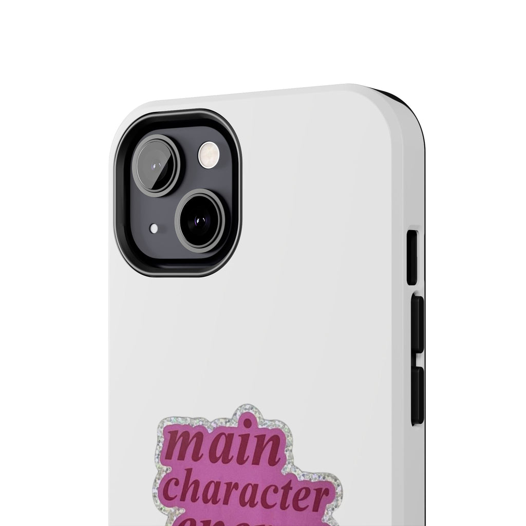 Main Character Energy Tough Phone Case — Pink Retro Graphic