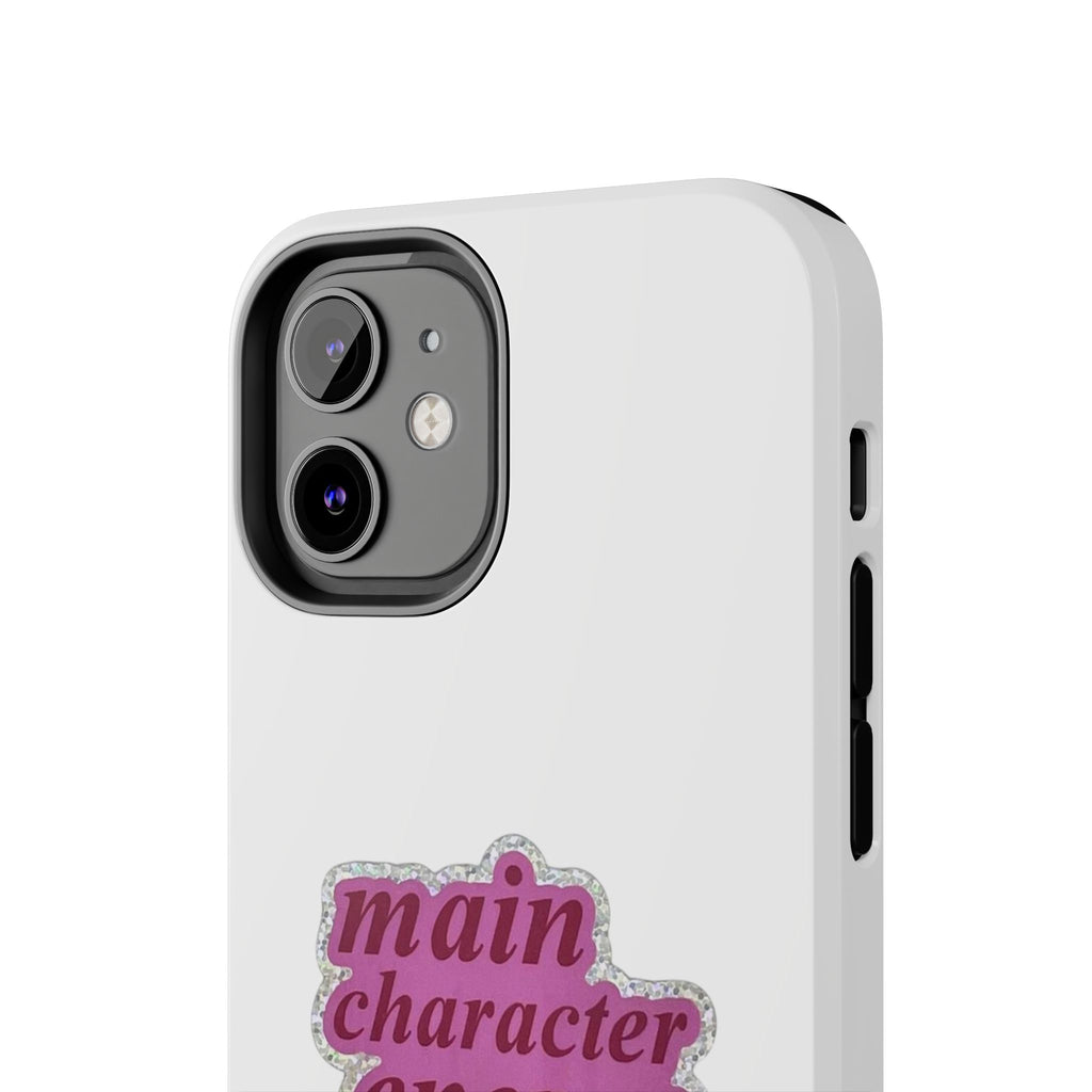 Main Character Energy Tough Phone Case — Pink Retro Graphic
