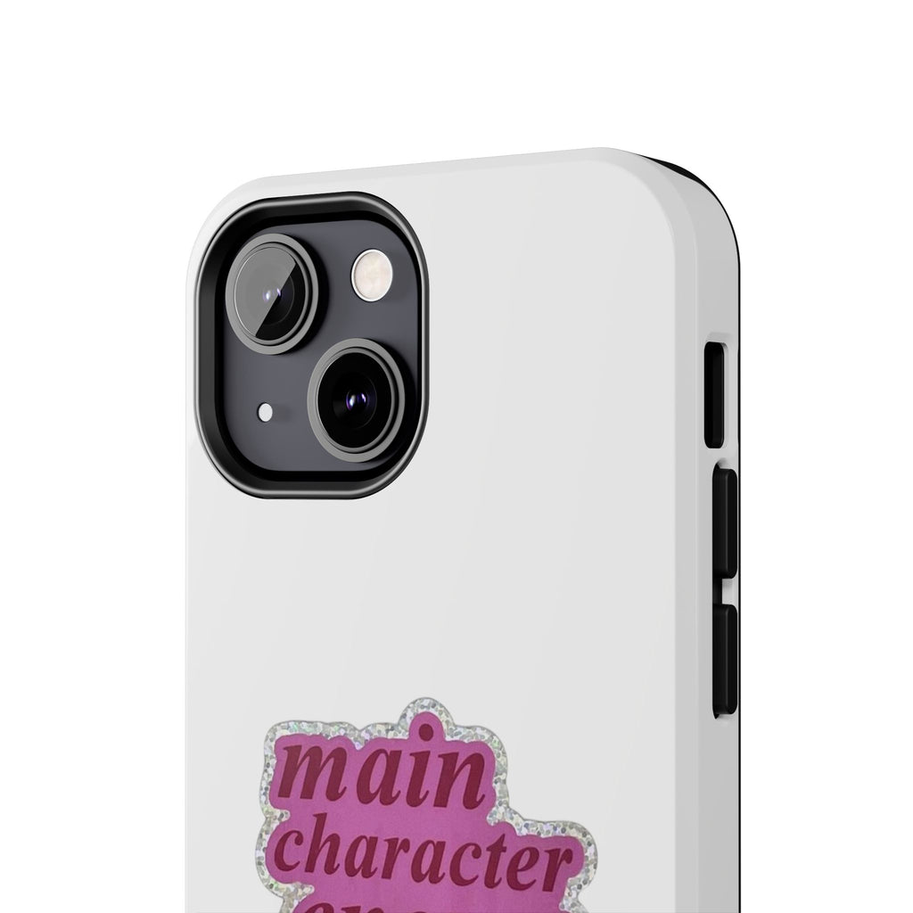 Main Character Energy Tough Phone Case — Pink Retro Graphic